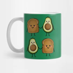 Avocado and Toast pattern Mug